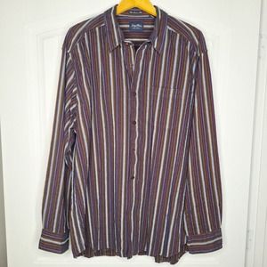 Indigo Palms Denim Company Shirt Men's XXL Finest European Fabric Textured LS